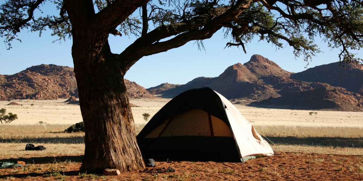 Camping in the south of Namibia